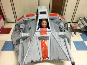 Cardboard Star Wars Snowspeeder