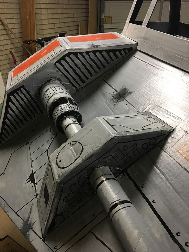 Cardboard Star Wars Snowspeeder