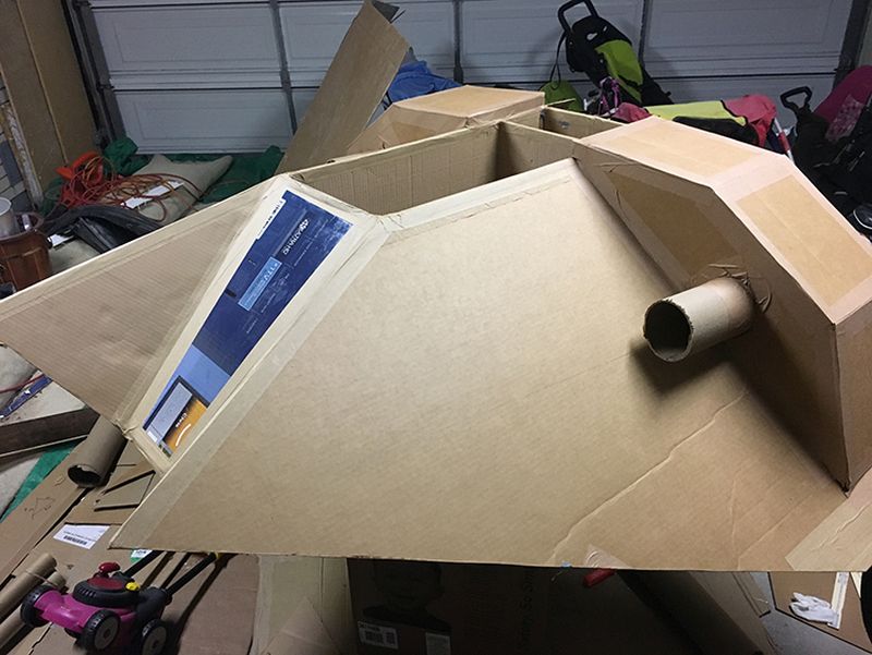 Cardboard Star Wars Snowspeeder