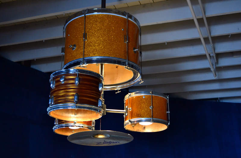 DIY Drum kit chandelier