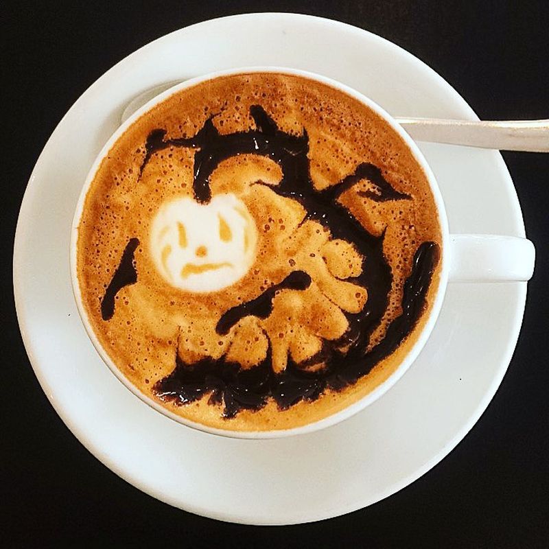 Making latte art is easy with TikToker's 'spooky coffee' hack