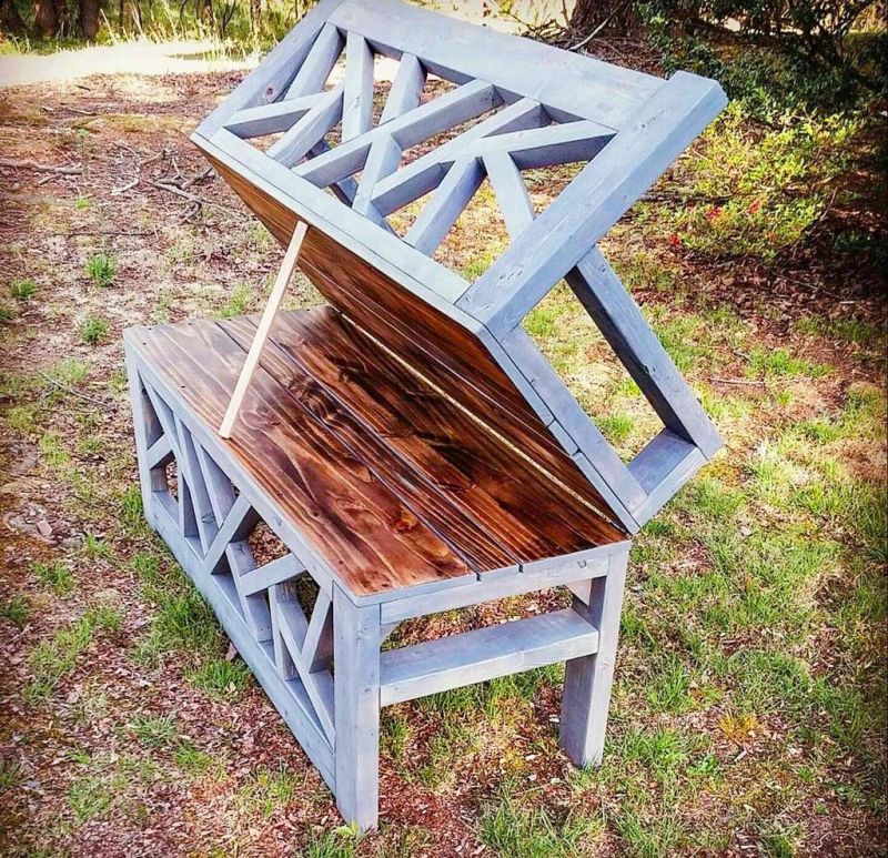 Handmade outdoor bench- coffee table