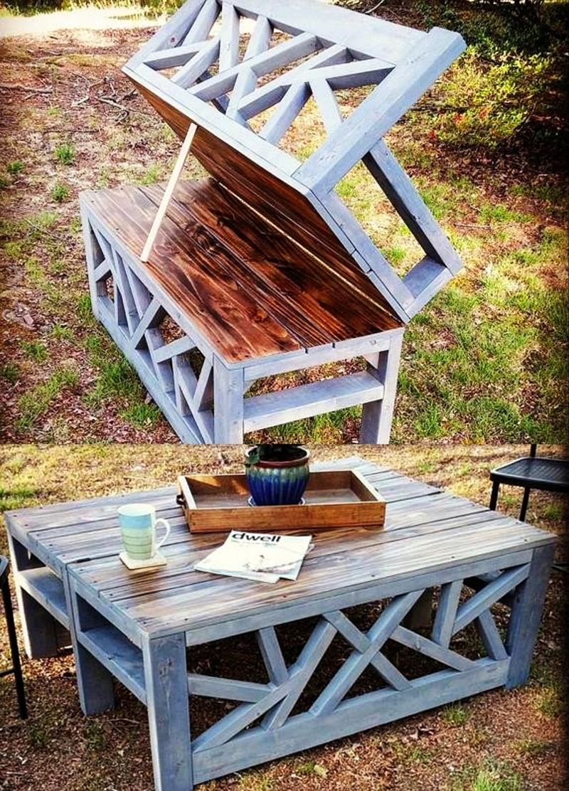 Handmade outdoor bench- coffee table