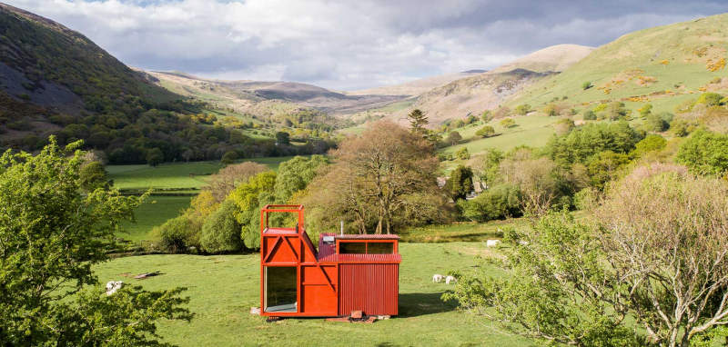 Welsh countryside welcomes eight pop-up glamping cabins