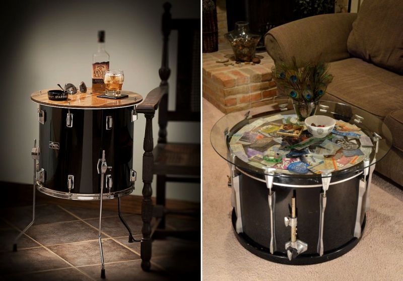 Music Drum inspired table