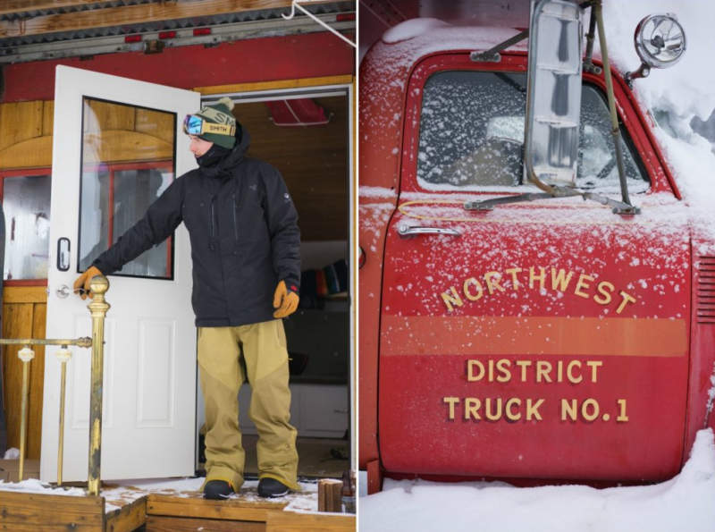 Pro snowboarder turns 1953 GMC fire truck into a fancy home on wheels