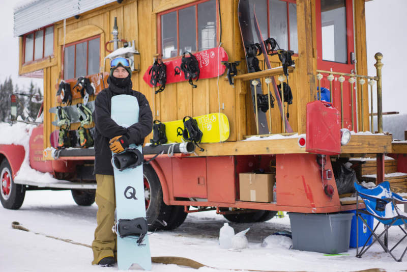 Pro snowboarder turns 1953 GMC fire truck into a fancy home on wheels