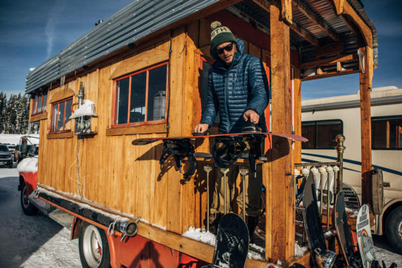 Pro snowboarder turns 1953 GMC fire truck into a fancy home on wheels