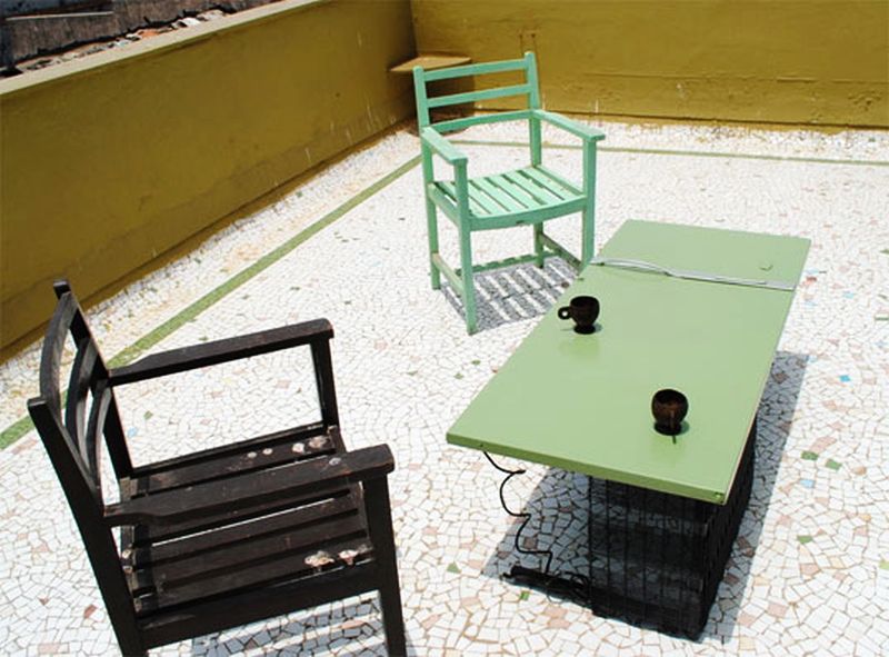 Refrigerator Door Table for outdoors