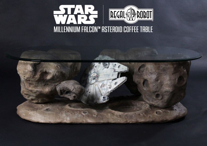 Star Wars Millennium Falcon Asteroid Coffee Table