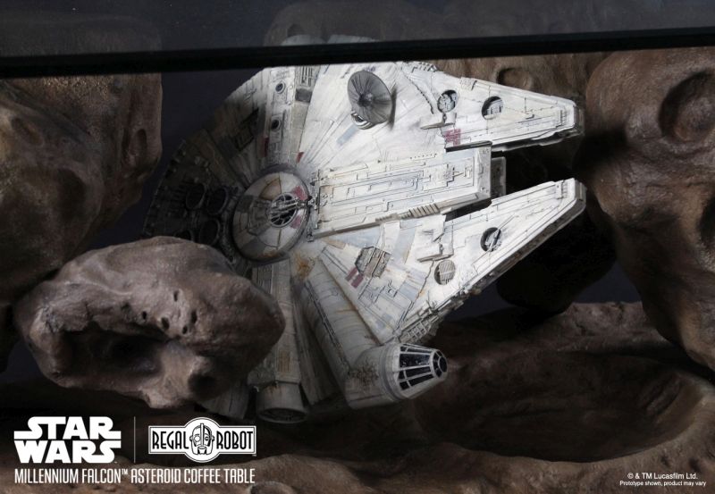 Star Wars Millennium Falcon Asteroid Coffee Table