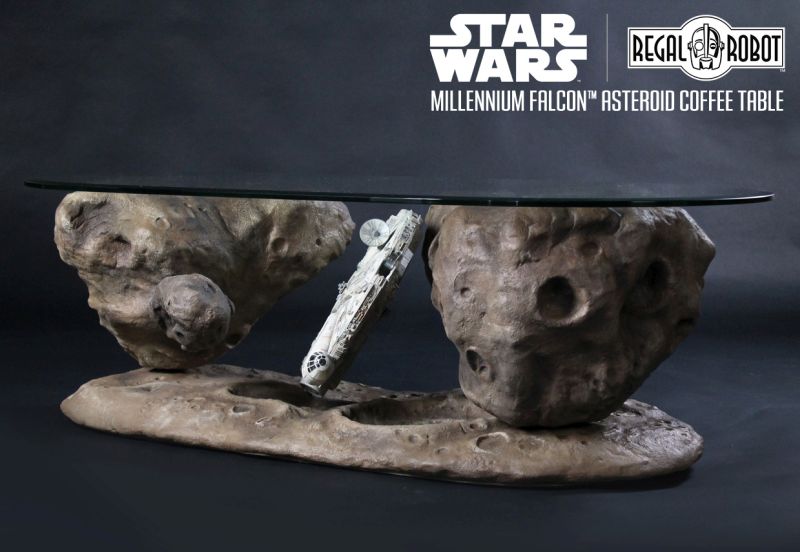 Star Wars Millennium Falcon Asteroid Coffee Table