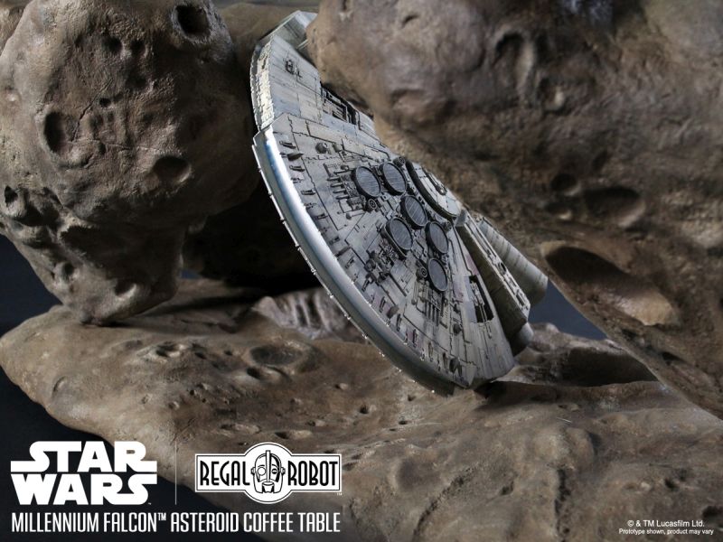 Star Wars Millennium Falcon Asteroid Coffee Table