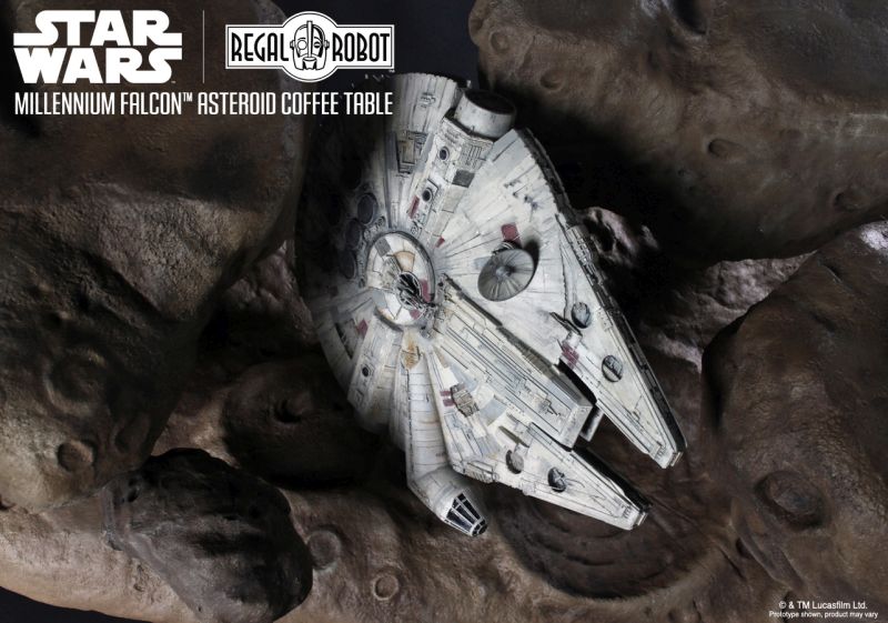 Star Wars Millennium Falcon Asteroid Coffee Table