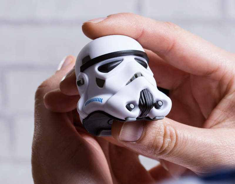 Stormtrooper helmet Bluetooth speaker doubles as shutter remote