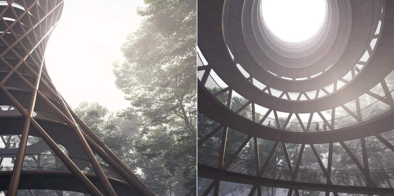 This spiral tower will offer spectacular view of Denmark’s Camp Adventure_4