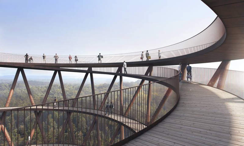 This spiral tower will offer spectacular view of Denmark’s Camp Adventure_4