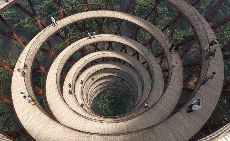 This spiral tower will offer spectacular view of Denmark’s Camp Adventure_4