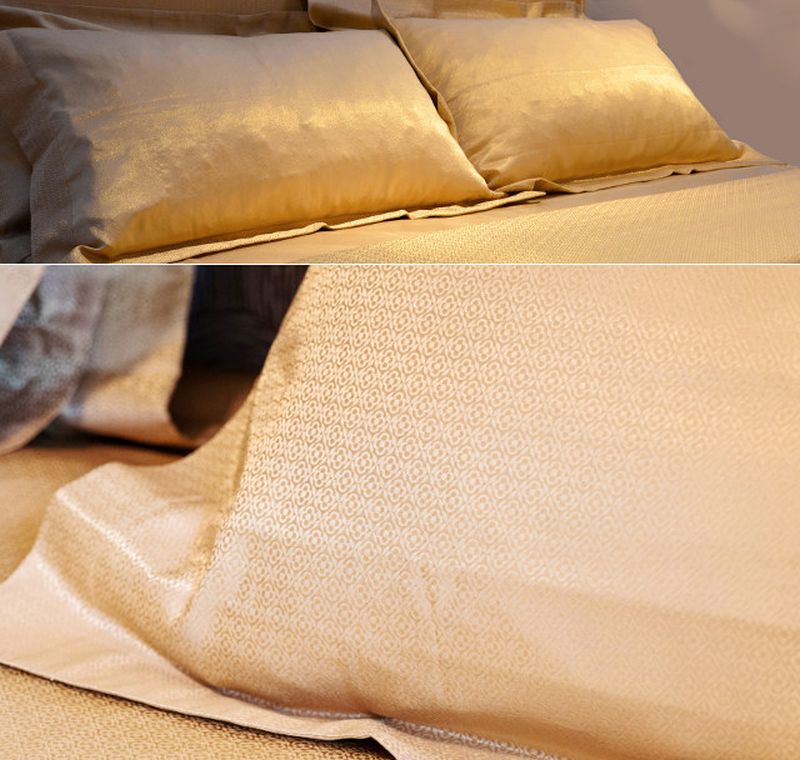 TownHouse Galleria Hotel 24 Karat Gold Bed Sheet