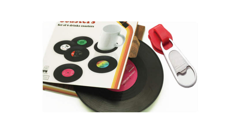 Vinyl Record Beverage Coasters_1