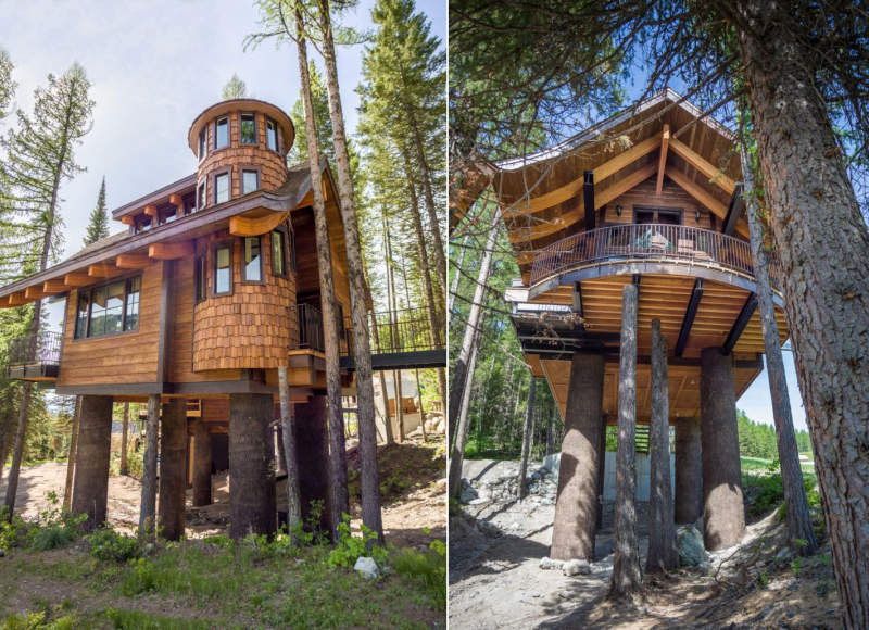 World’s first ski-in, ski-out treehouses in Montana are perfect for laidback skiers 