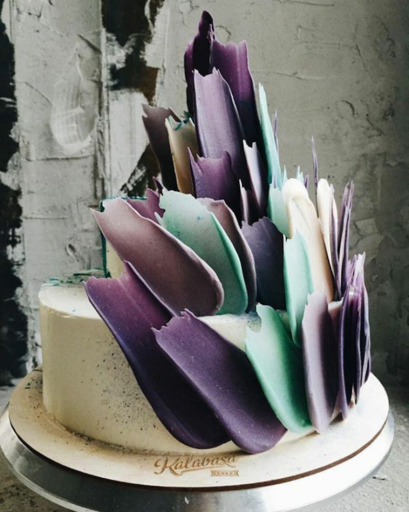 brushstroke cake