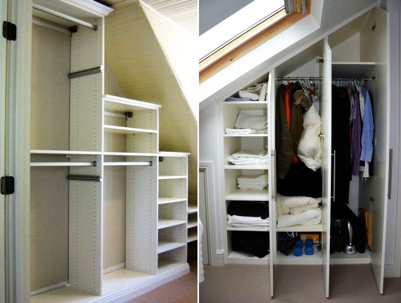 build closet under the stairs