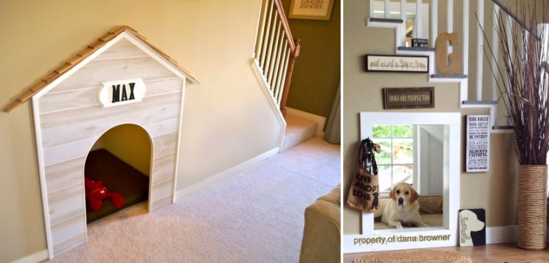 dog house under stairs