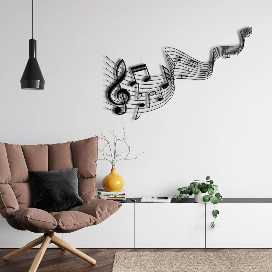 Music Note Wall Decor Metal Music Notes Wall Art Music Theme Note