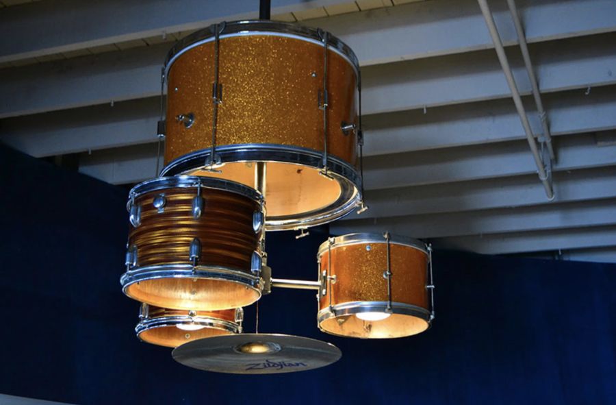 music themed chandelier diy