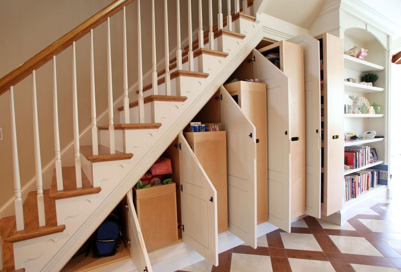 utilize under stairs space with these space-saving ideas