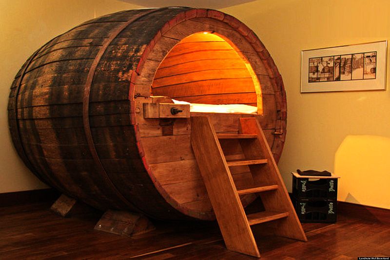 wine barrel bed