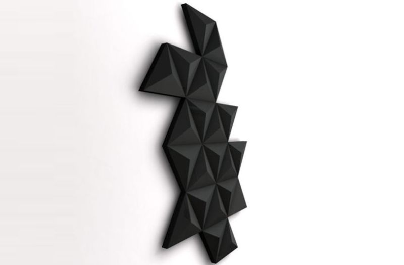 Black Diamond wall heater by Foursteel