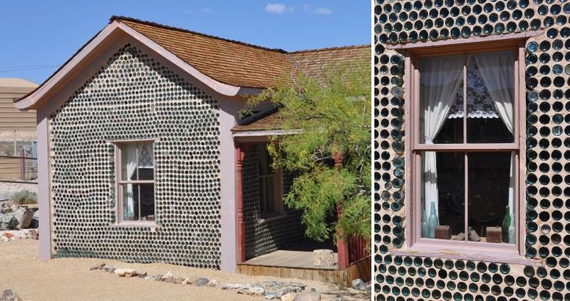 House made of wine bottles