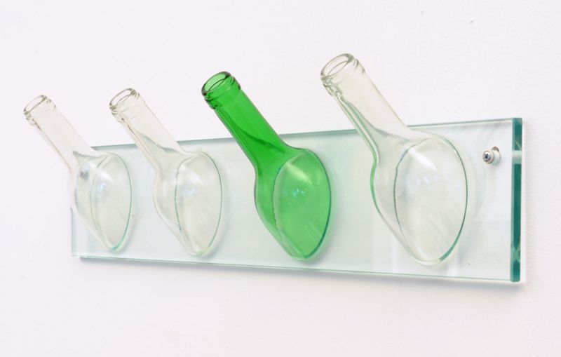 Wine bottle hook for hanging clothes