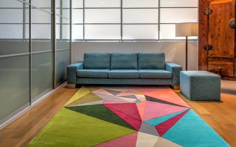 Geometric-patterned rugs by Karim Rashid