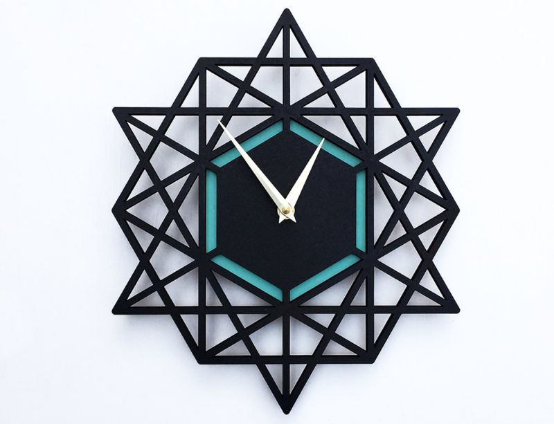 Geometrical wall clock 