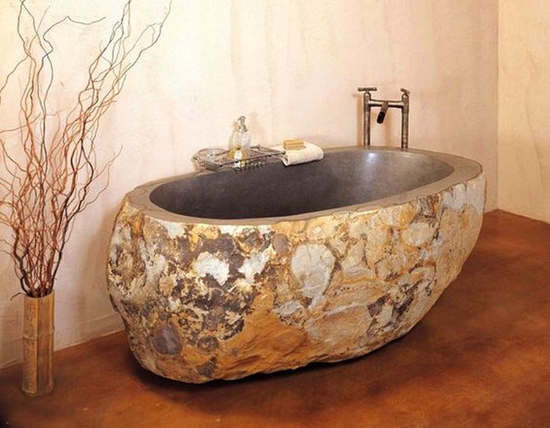 Cromatic stone bathtub