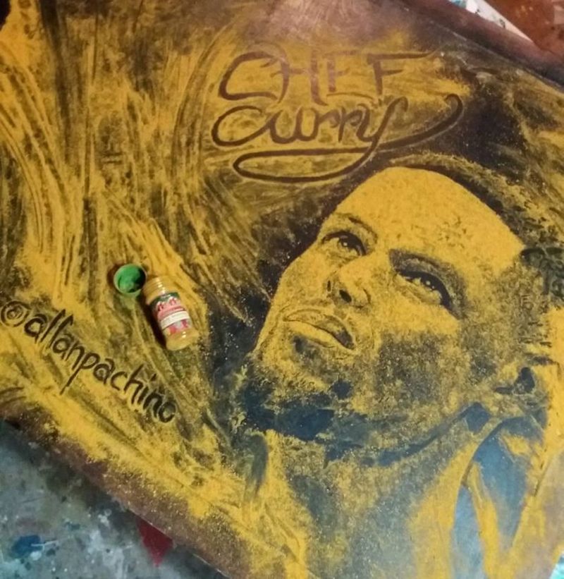 Stephen Curry portrait by Allah