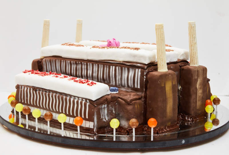 Battersea Power Station cake by Wilkinson Eyre