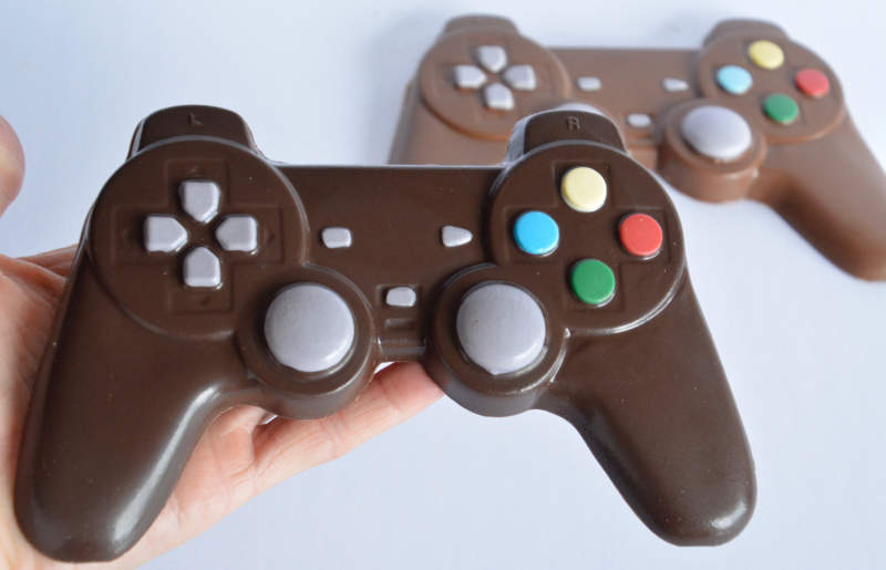 Chocolate video game controller