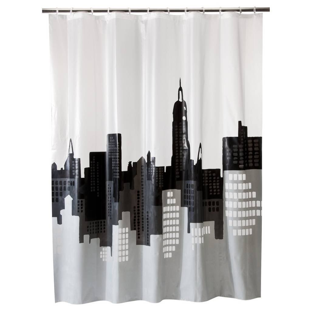 Cityscape shower curtain