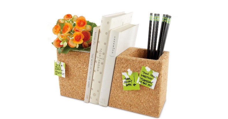 Cork Planter Bookends