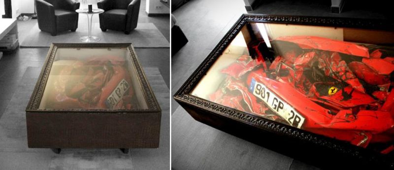 Car inspired coffee table