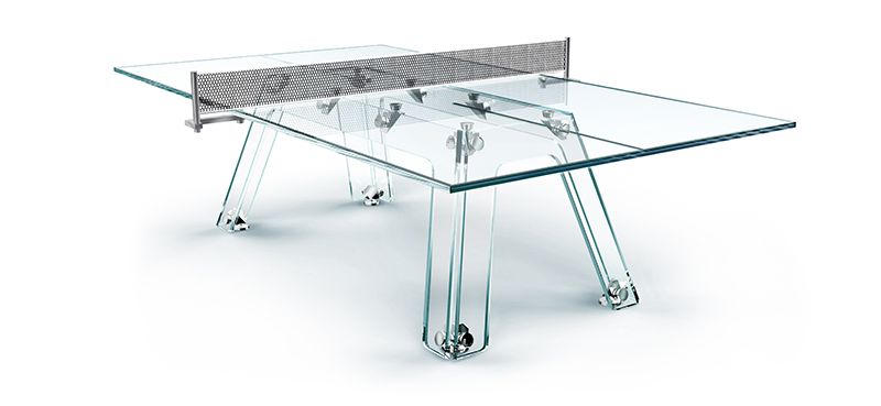 Crystal Ping Pong Table by Adriano Design