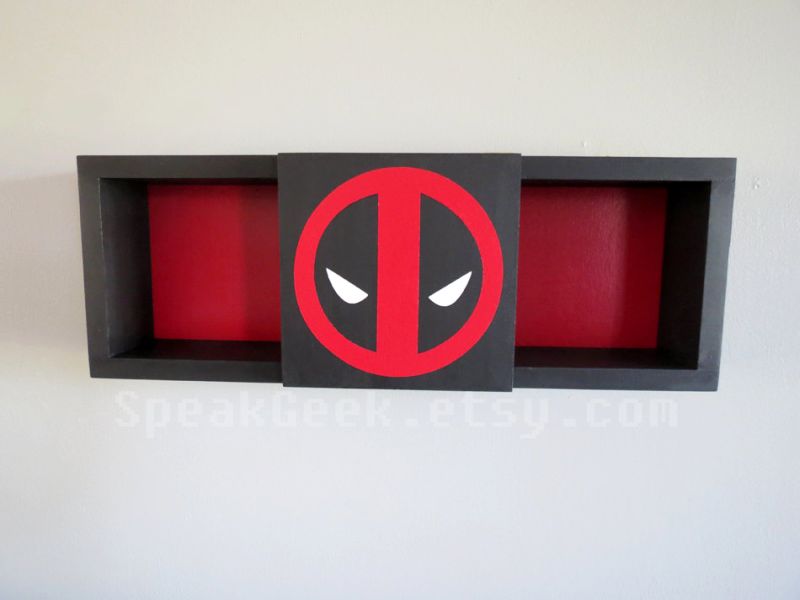 Deadpool Shadow Box Bookshelf