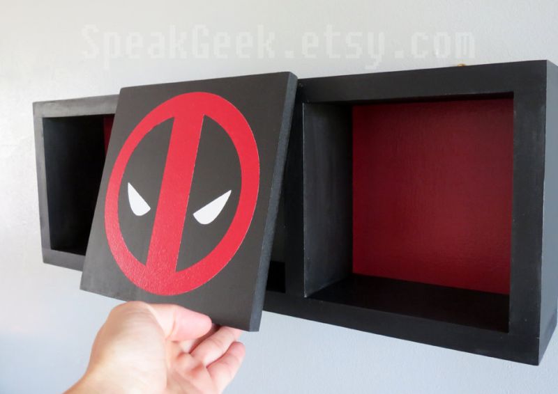 Deadpool Shadow Box Bookshelf