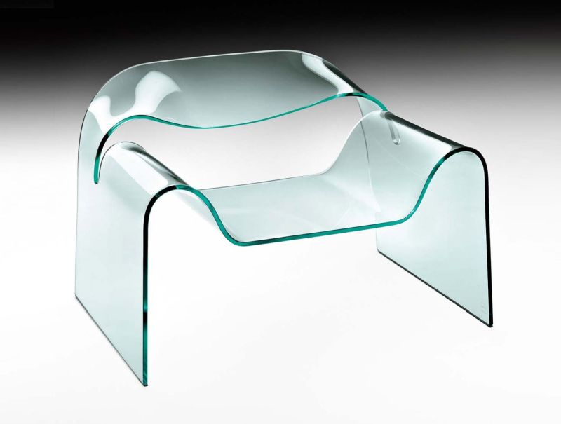 Ghost Glass Chair by Cini Boeri