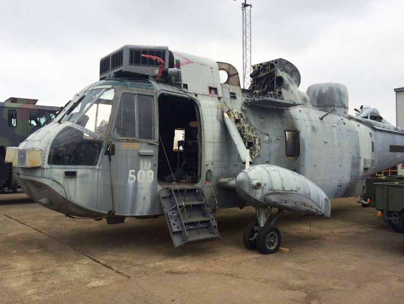 Royal Navy ZA127 Sea King Helicopter 