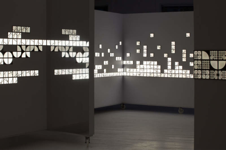 Kumiko Modular Oled Wall Tiles Function As Lighted Wall Art